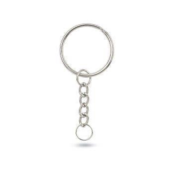 (K2) Keyring met ring sluiting